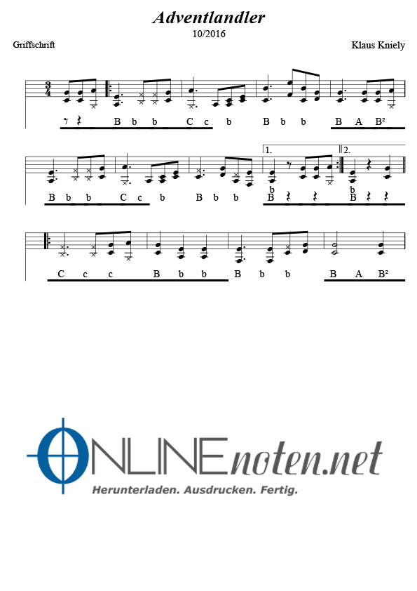 (Advent)landler - Online-Noten