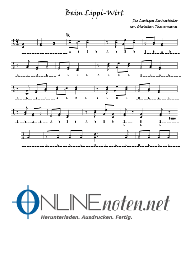 Beim Lippi Wirt - Online-Noten