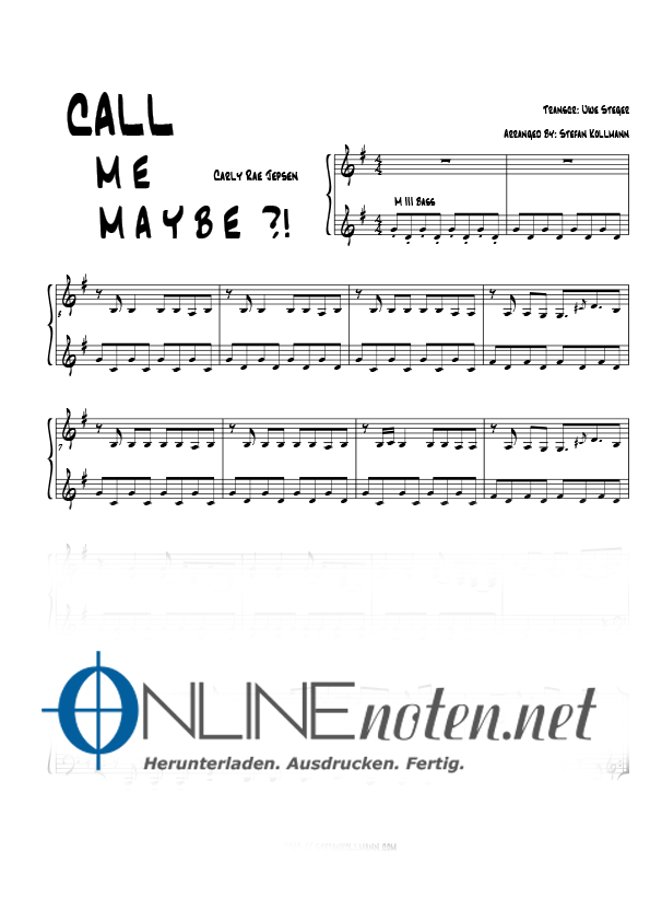 Call me maybe M-III (5) - Online-Noten