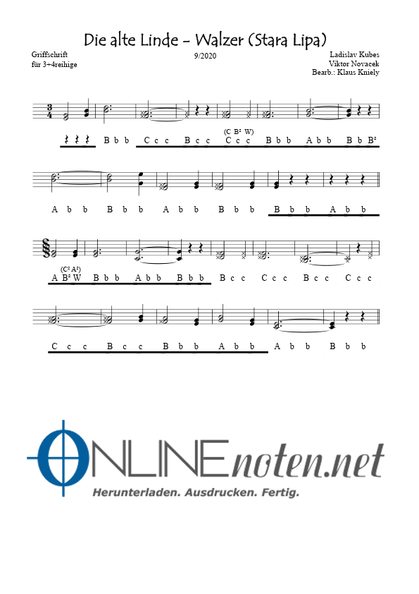 Die alte Linde - Online-Noten