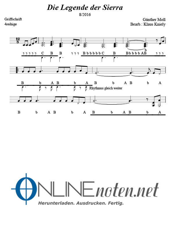 Die Legende der Sierra - Online-Noten