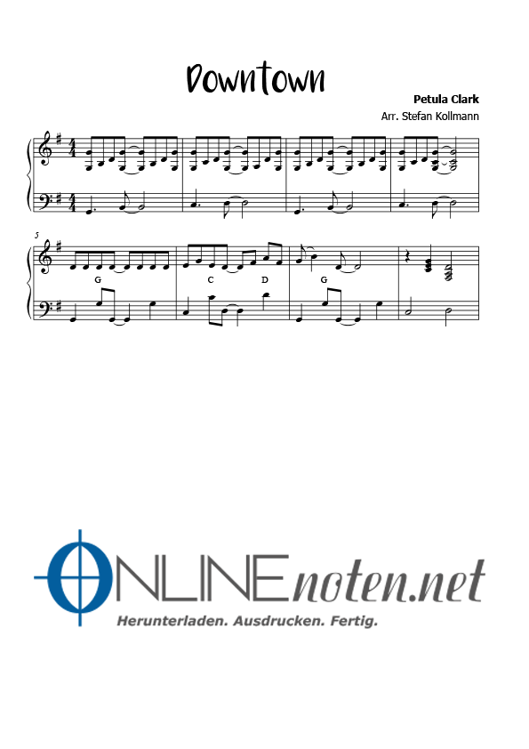 Downtown (5) - Online-Noten