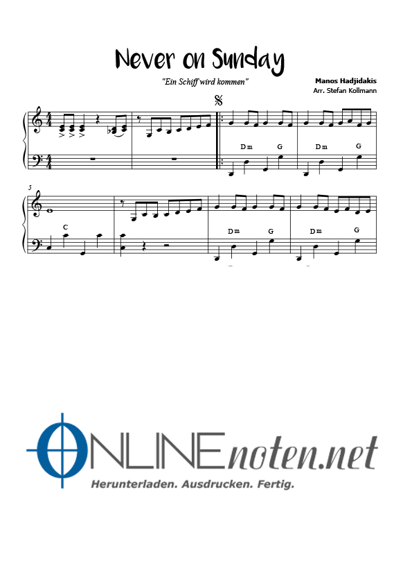 Ein Schiff wird kommen (2) - Online-Noten