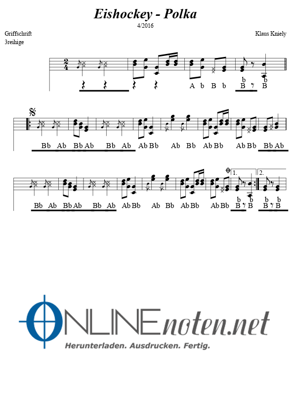 Eishockey Polka - Online-Noten