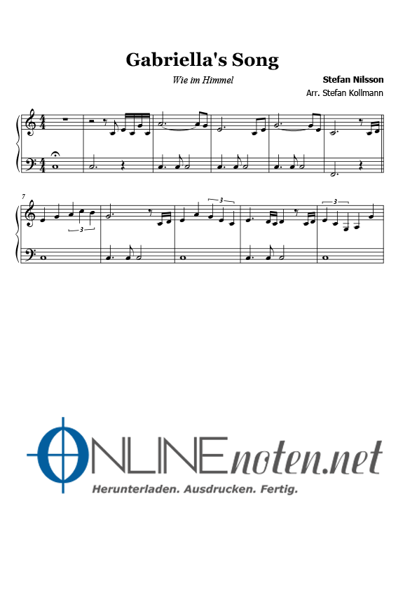Gabriellas Song (4) - Online-Noten