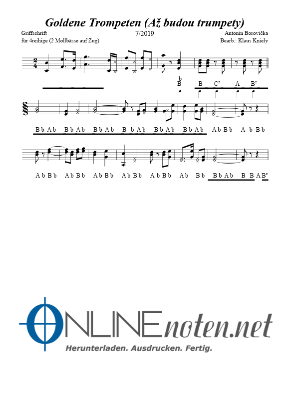 Goldene Trompeten - Online-Noten
