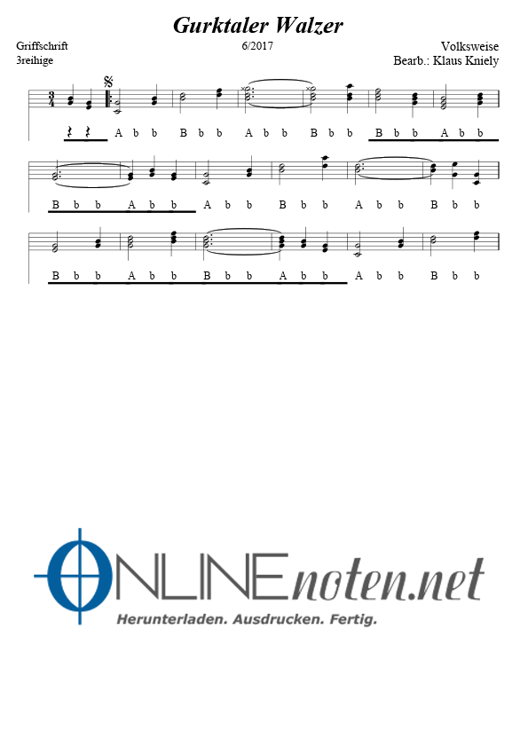 Gurktaler Walzer - Online-Noten