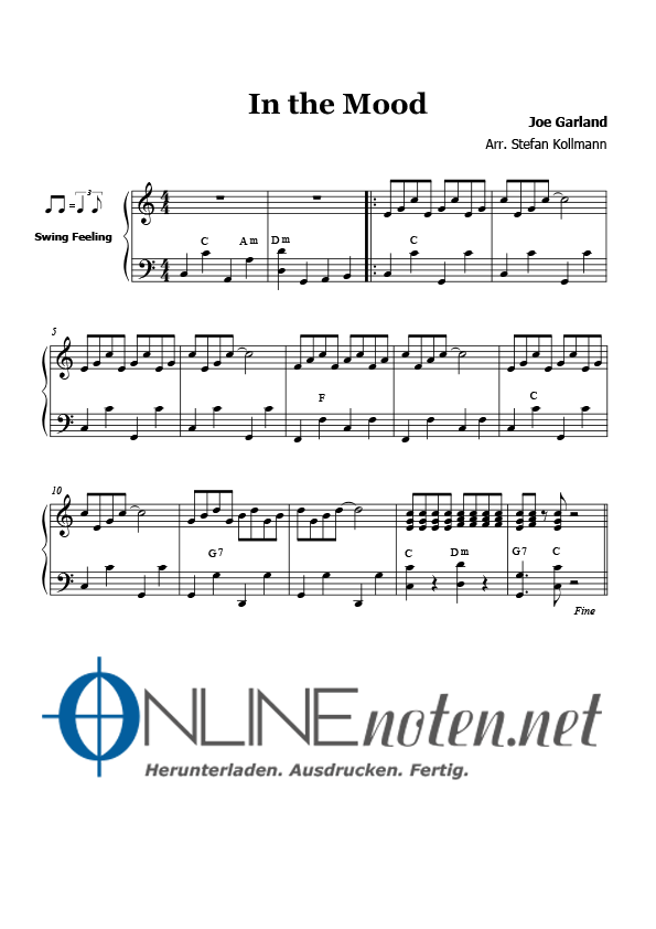 In the Mood (1) - Online-Noten