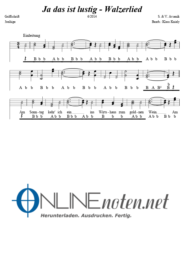 Ja das ist lustig - Online-Noten