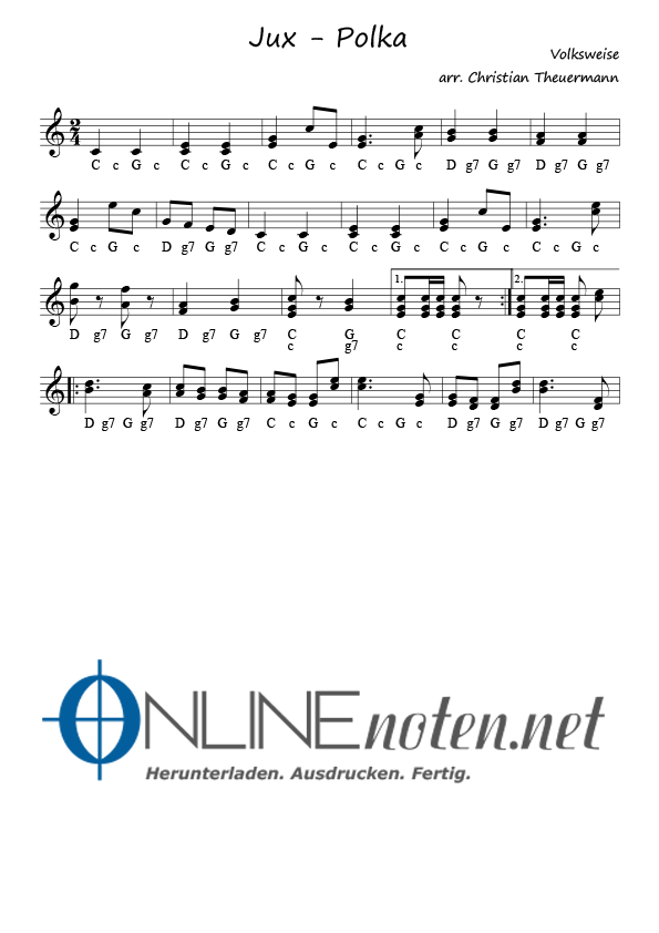 Jux Polka - Online-Noten