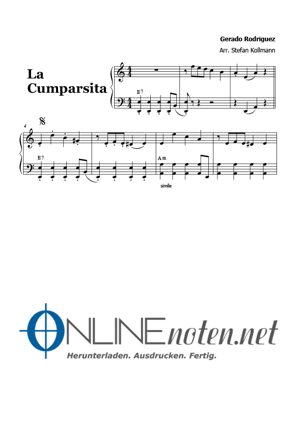 La Cumparsita (2) - Online-Noten