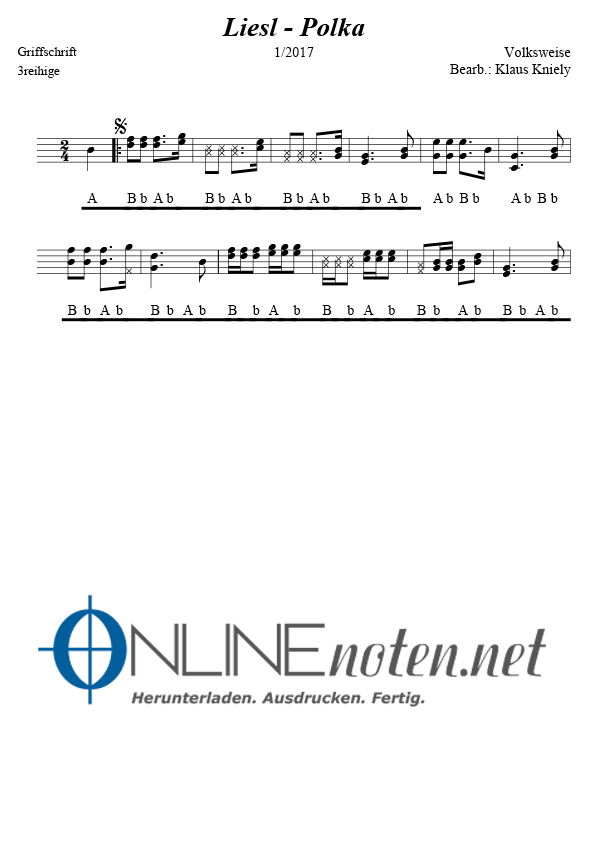 Liesl Polka - Online-Noten