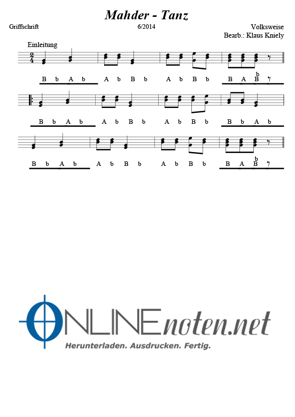Mahder Tanz - Online-Noten