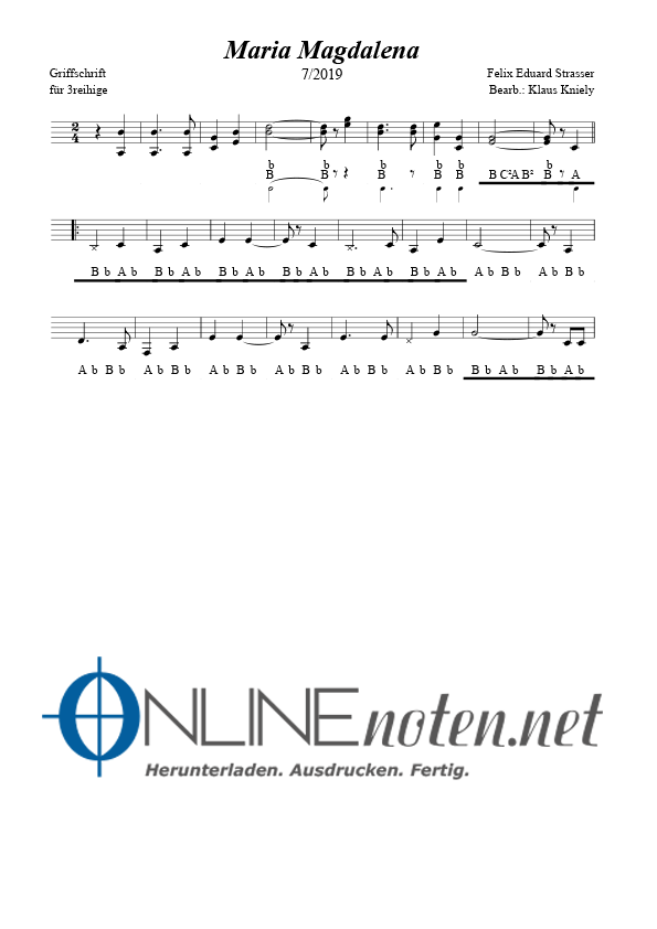 Maria Magdalena - Online-Noten