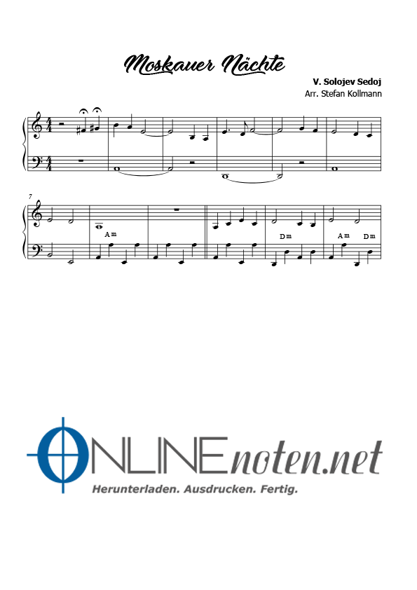 Moskauer Nächte (2) - Online-Noten