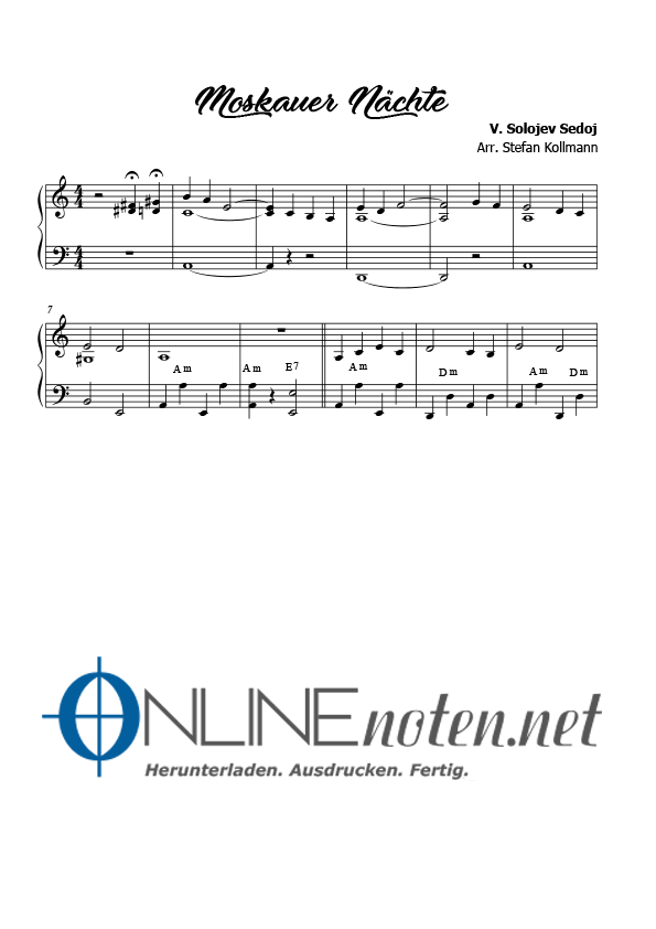 Moskauer Nächte (3) - Online-Noten