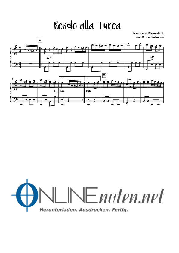 Rondo alla turca (4) - Online-Noten