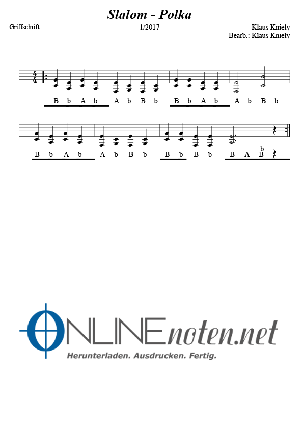 Slalom Polka - Online-Noten