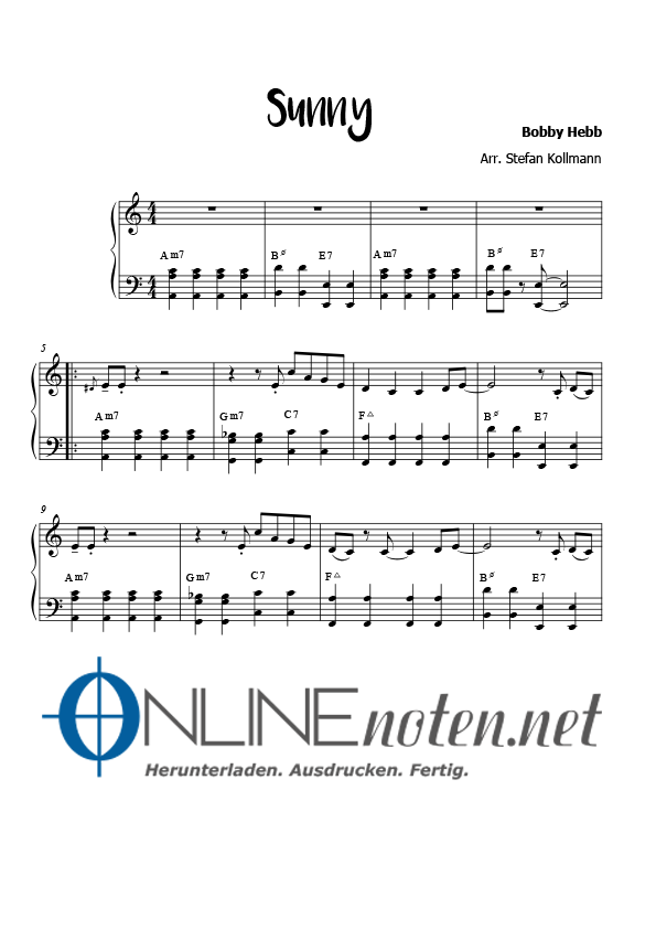 Sunny (3) - Online-Noten