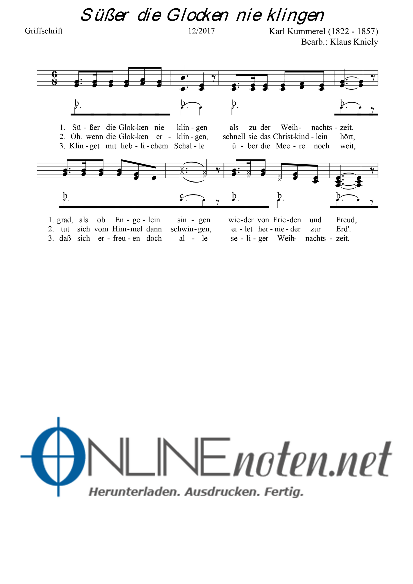 Süßer die Glocken nie klingen - Online-Noten