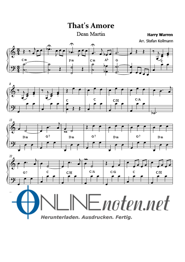 That´s Amore (2) - Online-Noten