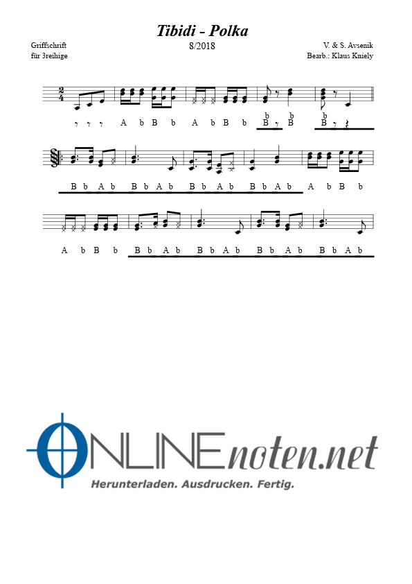 Tibidi Polka - Online-Noten