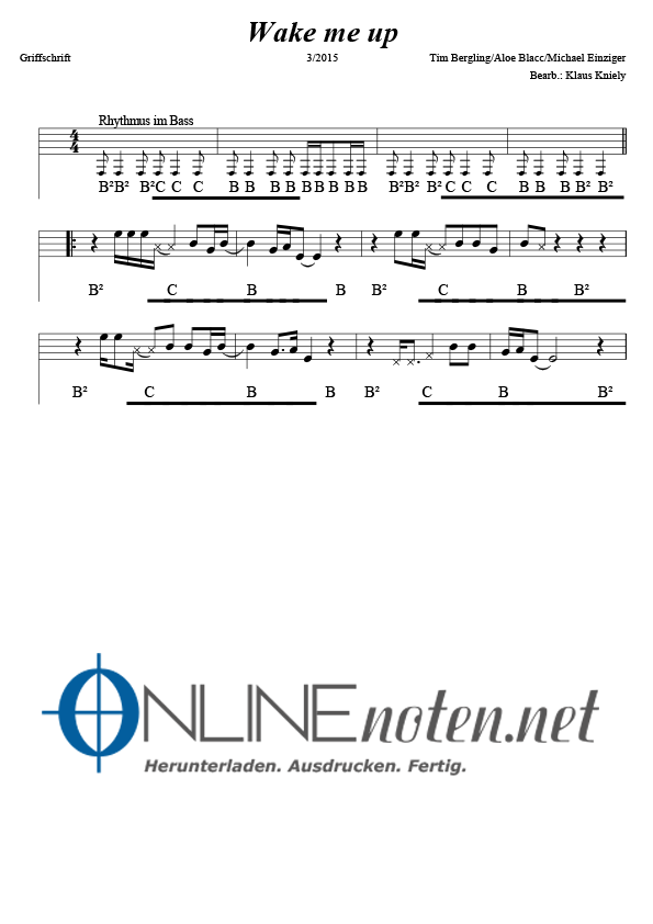Wake me up - Online-Noten