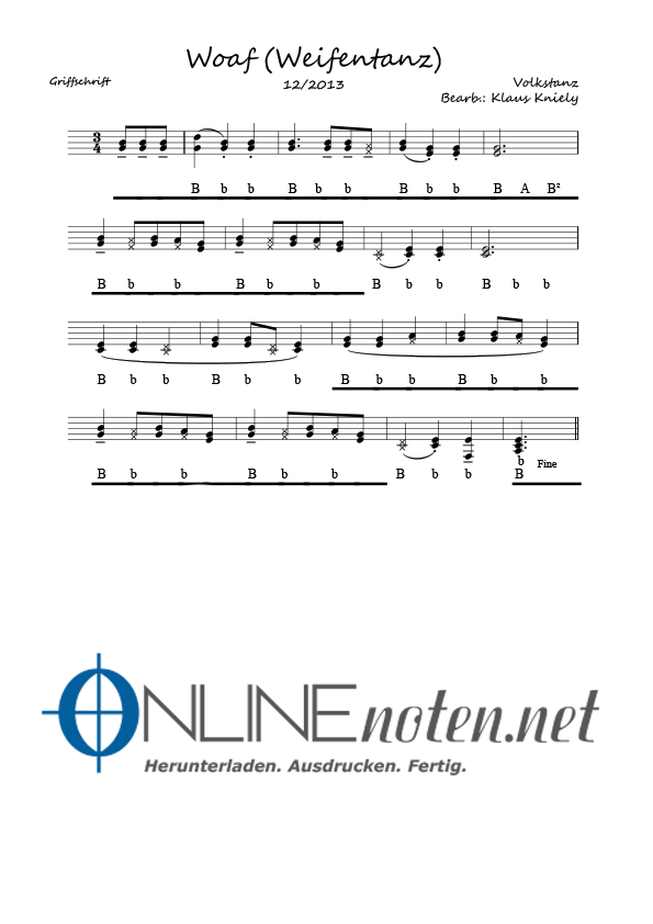 Woaf - Online-Noten