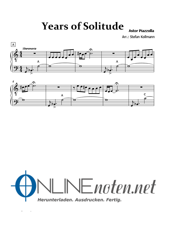 Years of Solitude (3) - Online-Noten