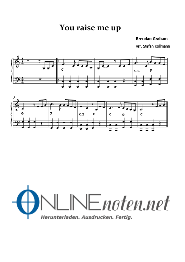 You raise me up (1) - Online-Noten