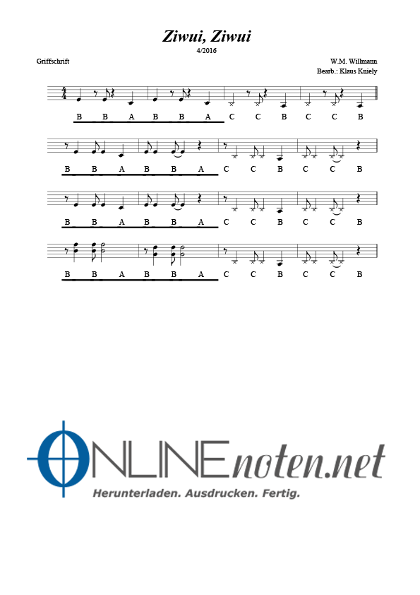 Ziwui Ziwui - Online-Noten