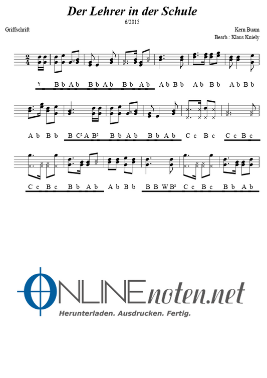 Der Lehrer in der Schule - Online-Noten