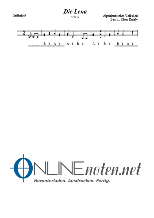 Die Lena - Online-Noten