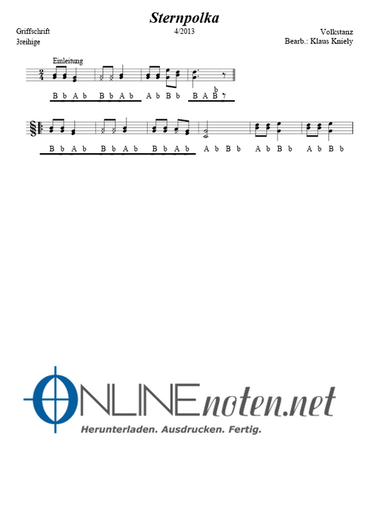 Sternpolka - Online-Noten