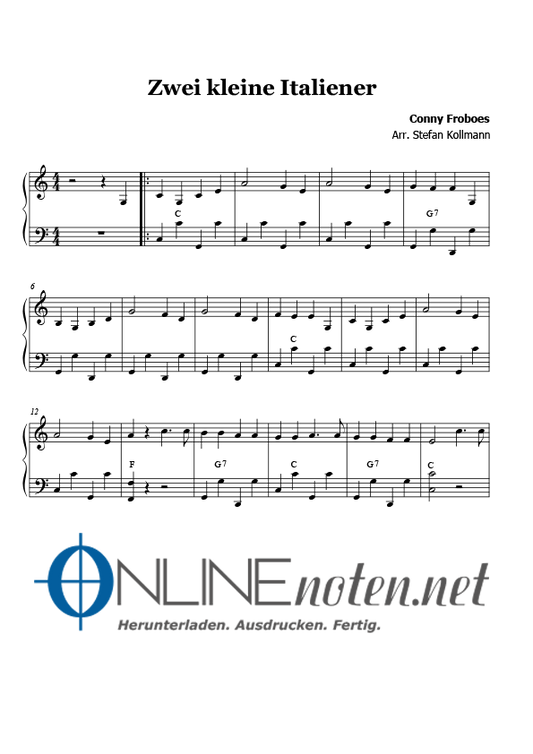 Zwei kleine Italiener (2) - Online-Noten